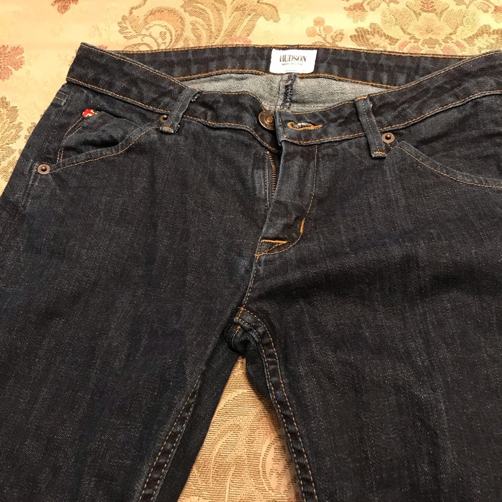 Hudson jeans, dark denim, excellent condition.